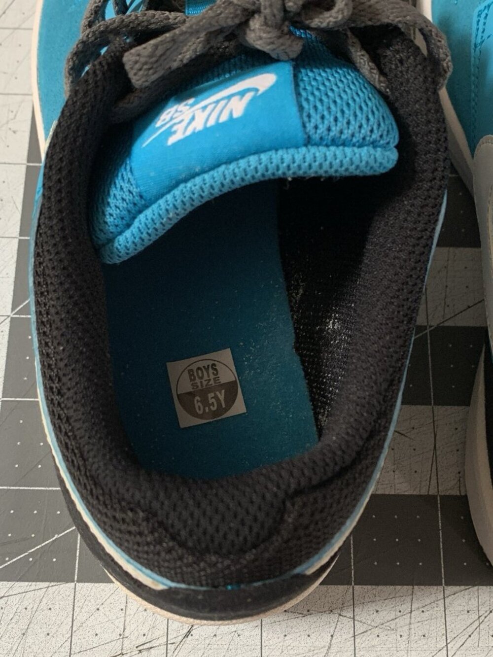 Nike SB Fokus Sneaker Youth Boys 6.5 Blue Black Skateboard Shoes 749478-401 - Picture 7 of 11